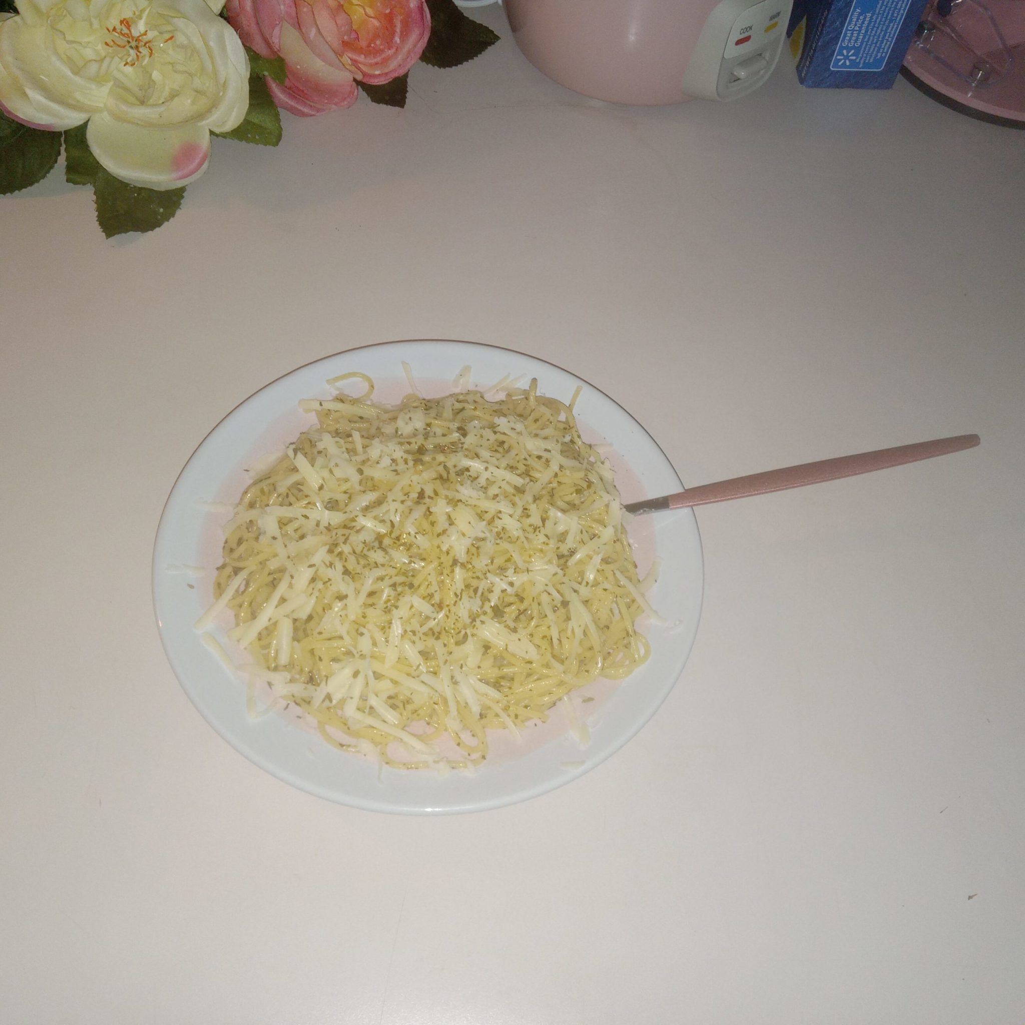 butter herb & asiago angel hair pasta recipe