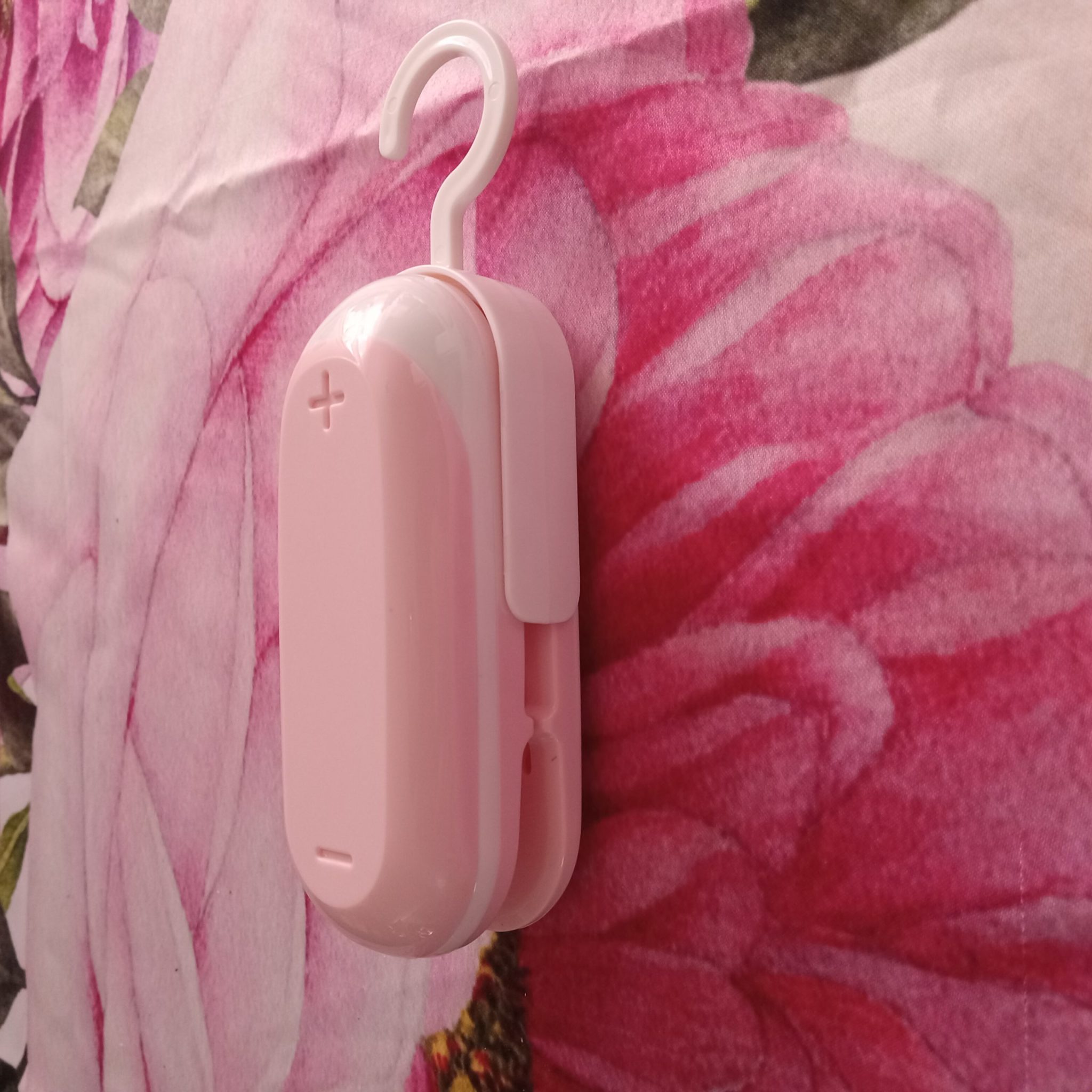 pink mini portable bag sealer