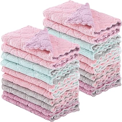 scalloped washcloths set