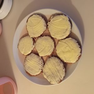 Red Velvet Cookies with Cream Cheese Frosting