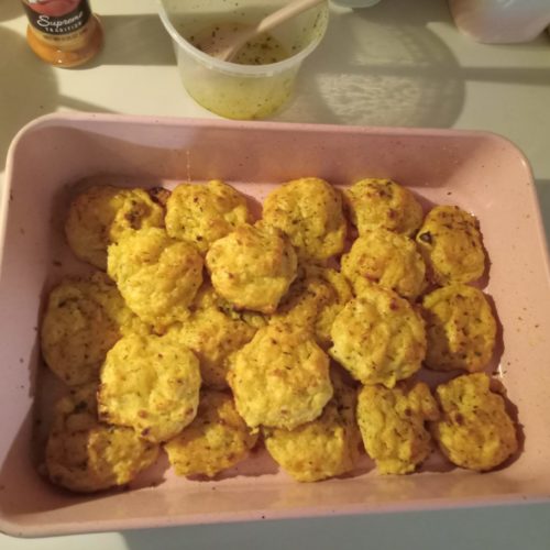 Cheesy Herbed Garlic Biscuits