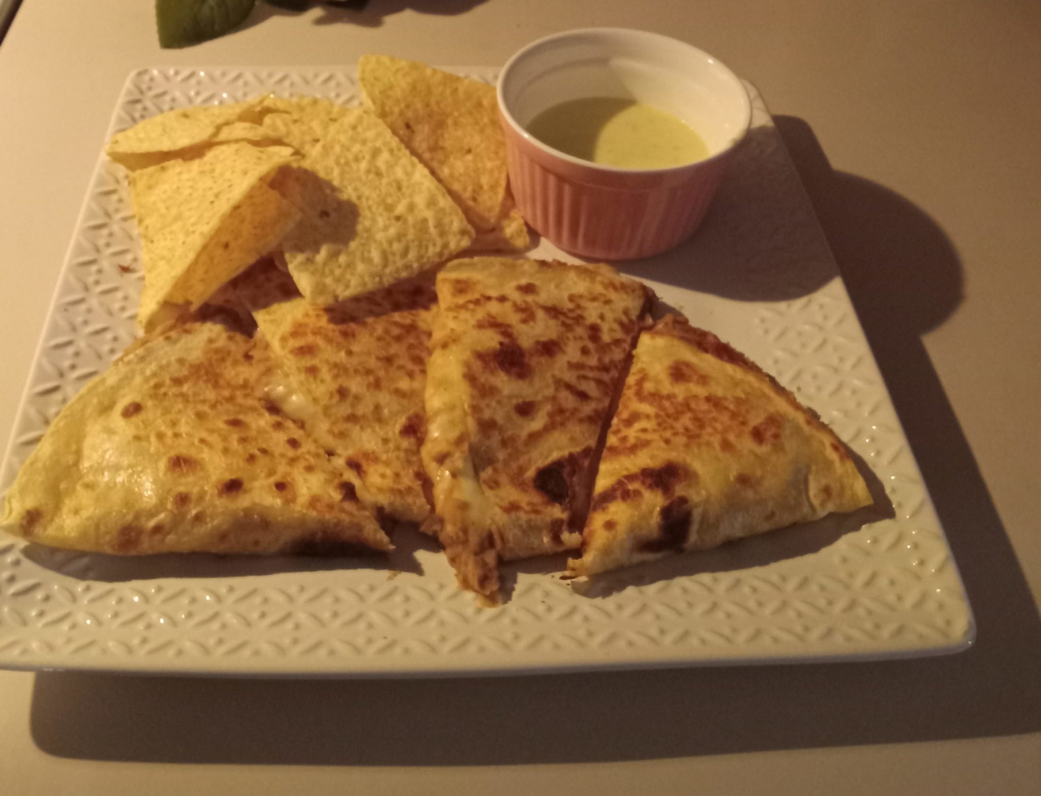 Homemade Bean & Cheese Quesadilla recipe