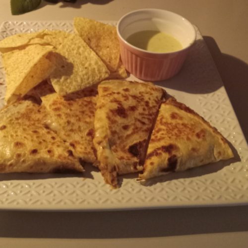 Homemade Bean & Cheese Quesadilla recipe