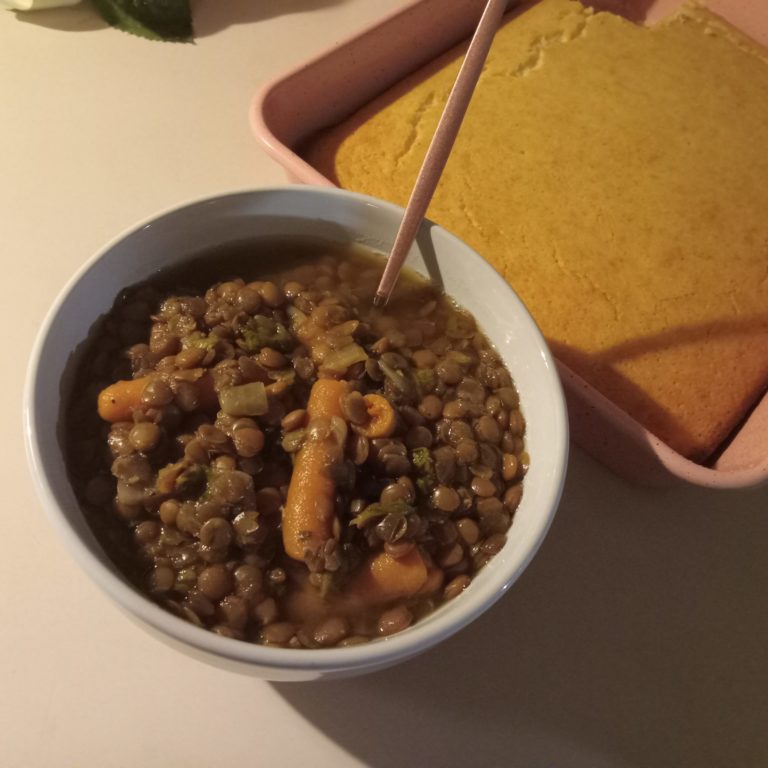 Sincere Scribbles Lentil and Garden Veggie Soup: A Southern Comfort Dish