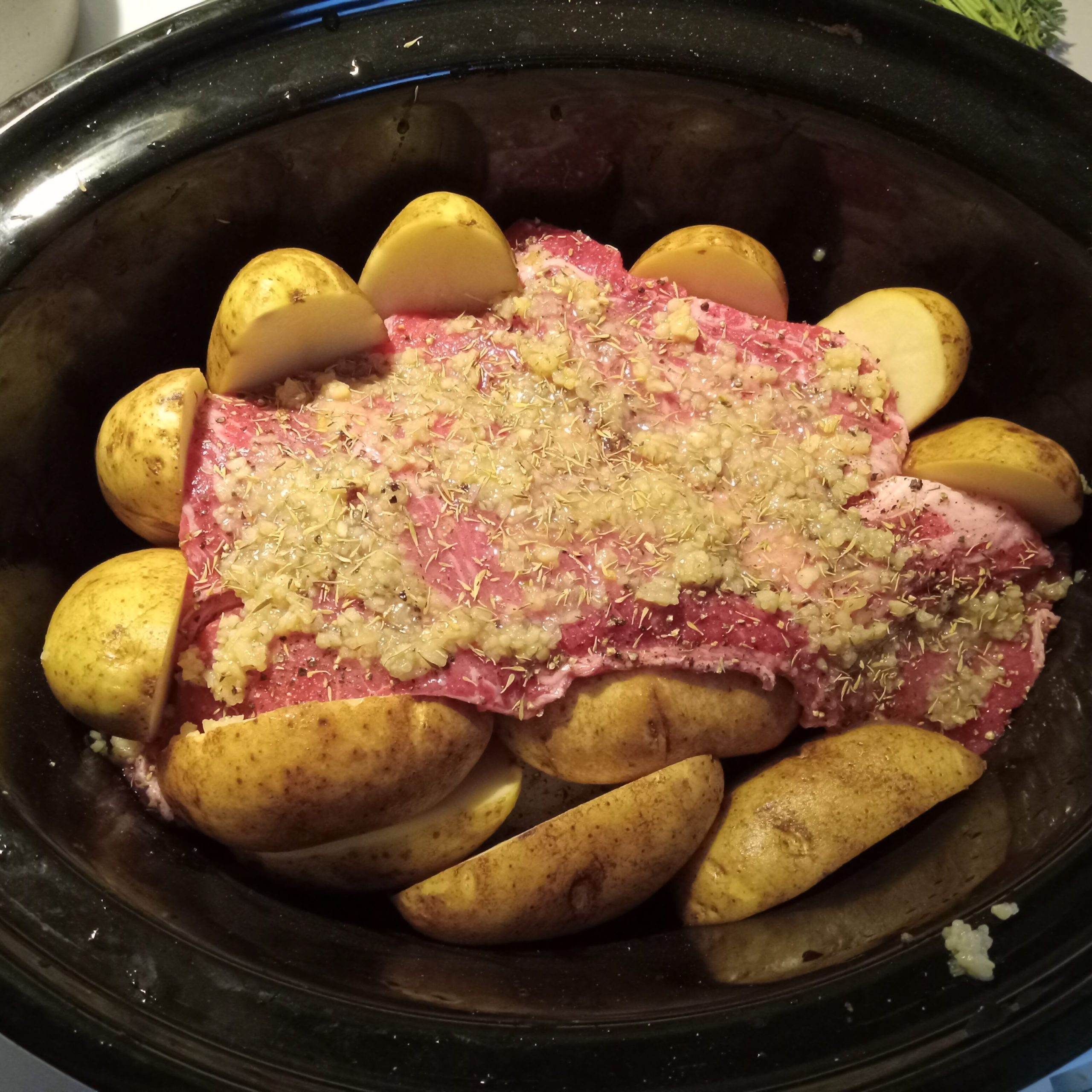 pot roast with potatoes & rainbow carrots recipe