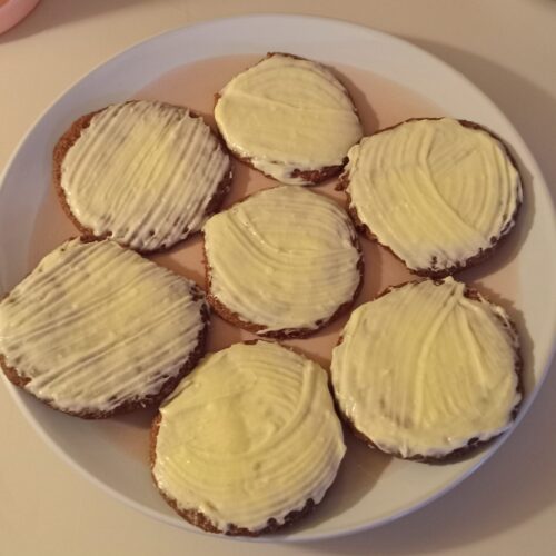 Red Velvet Cookies with Cream Cheese Frosting