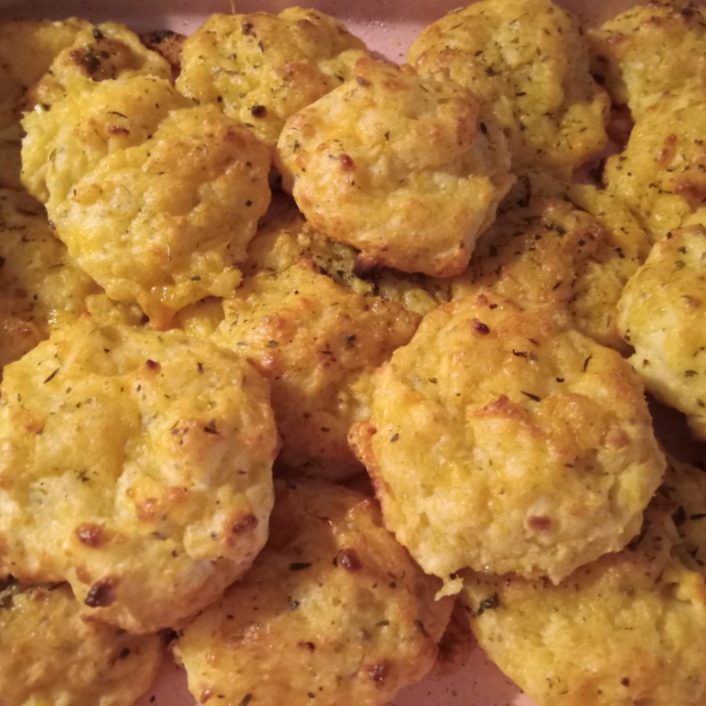 Homemade Cheesy Herbed Garlic Biscuits Recipe