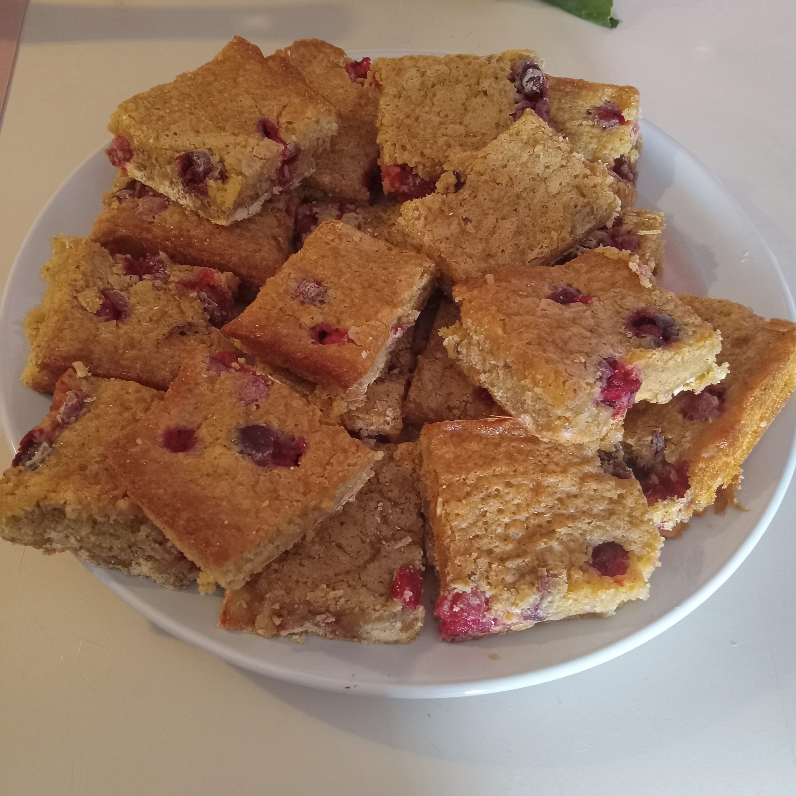 white chocolate cranberry bars recipe