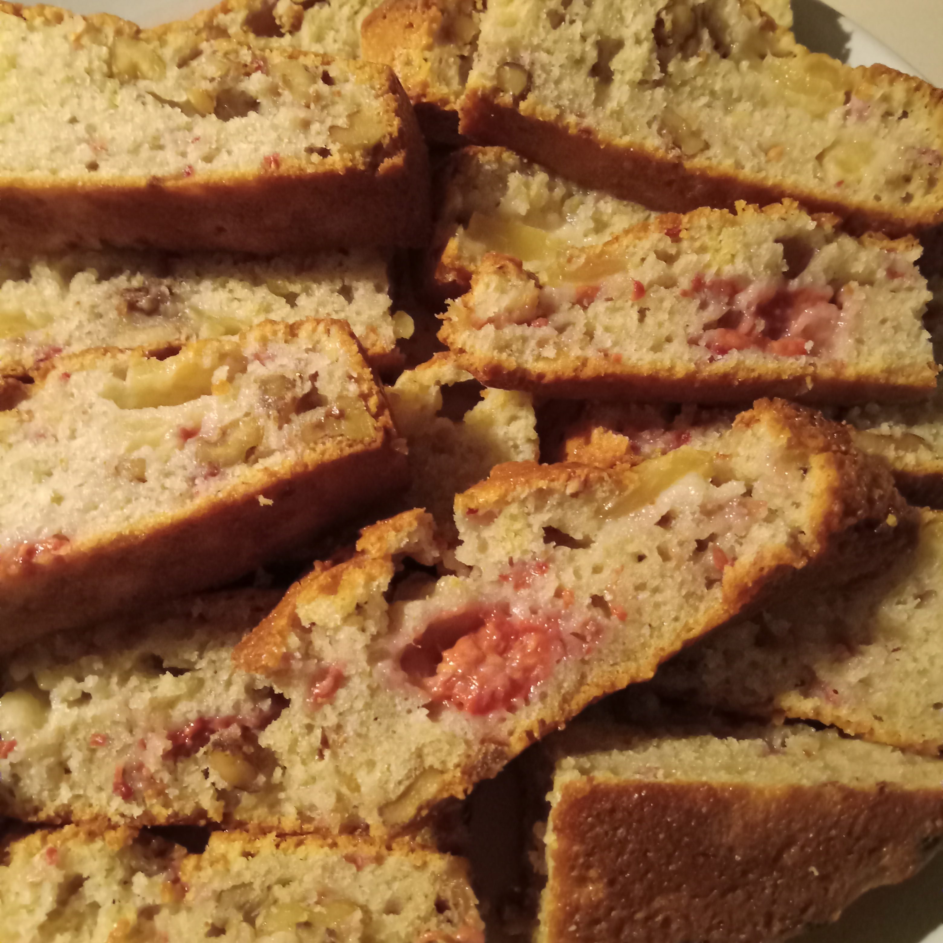 Apple Raspberry Walnut Bread recipe