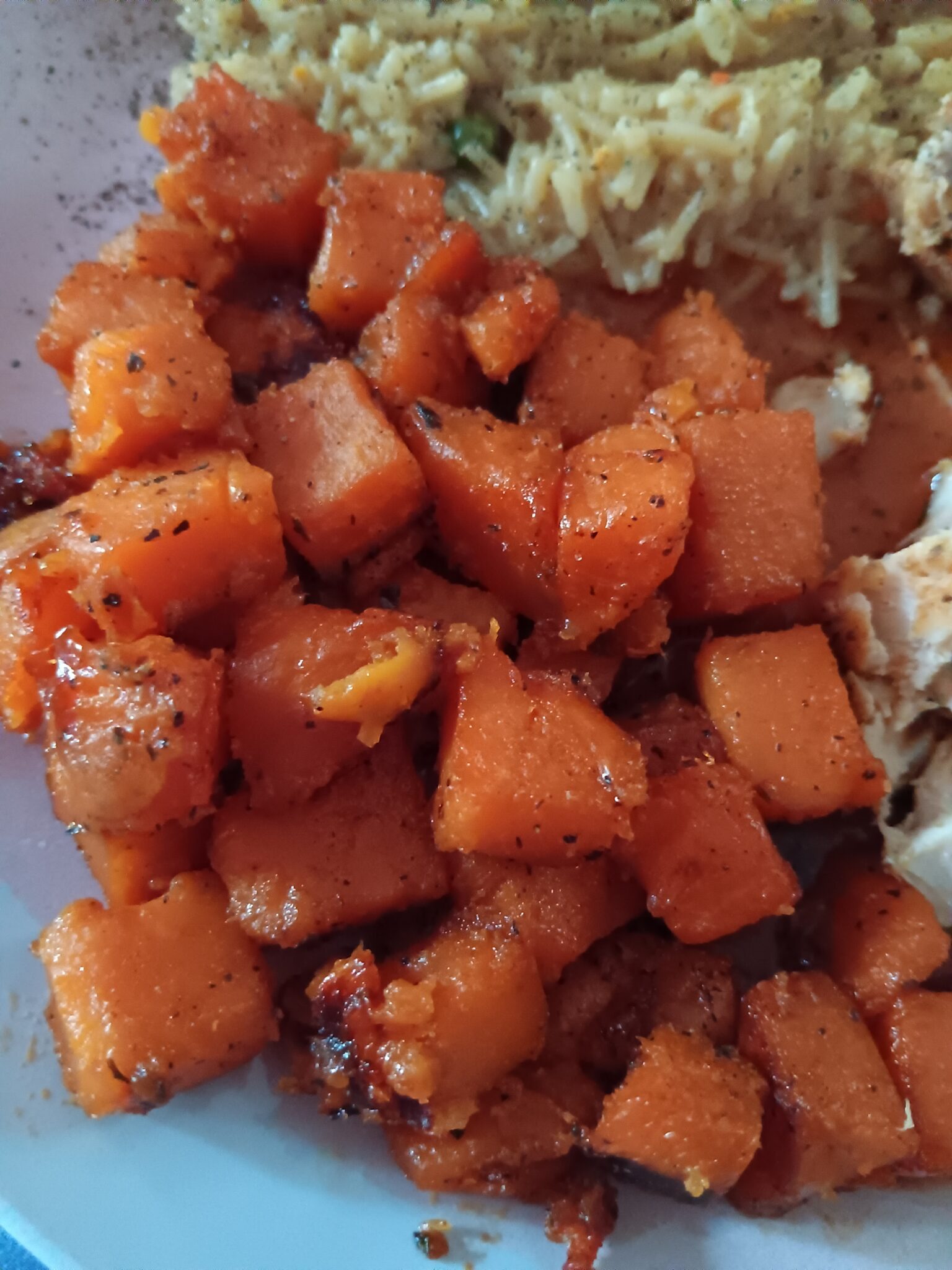 spiced honey sweet potatoes