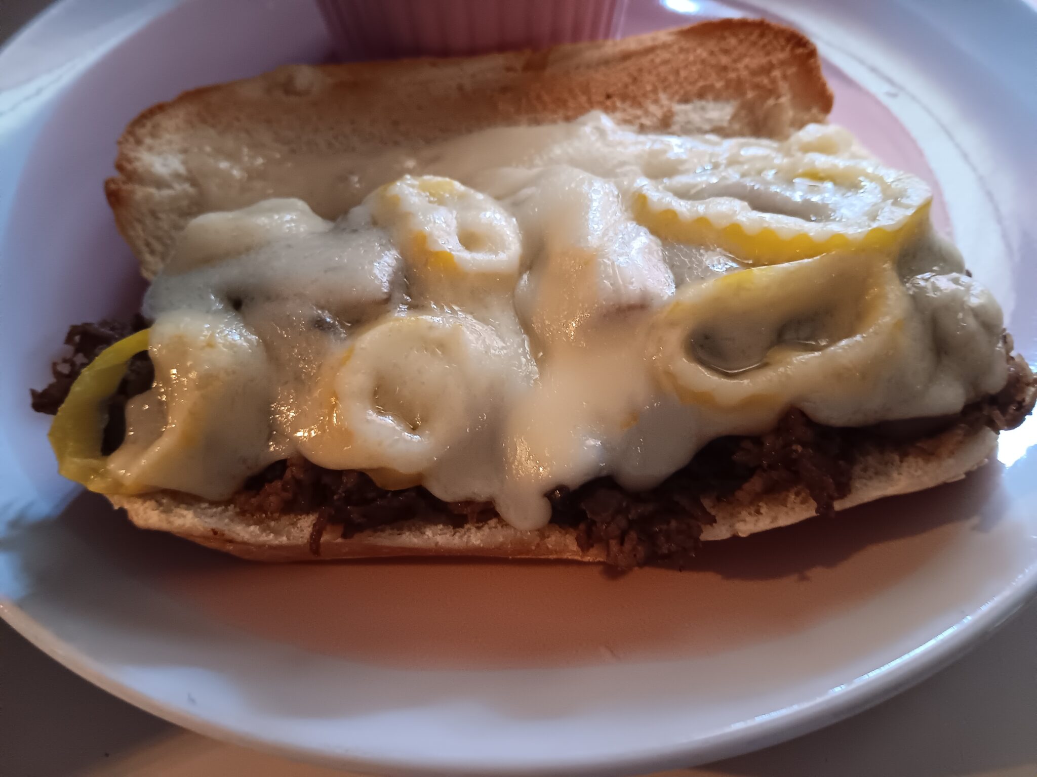 homemade Texas cheese steak sandwich recipe