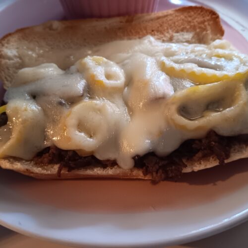 homemade Texas cheese steak sandwich recipe