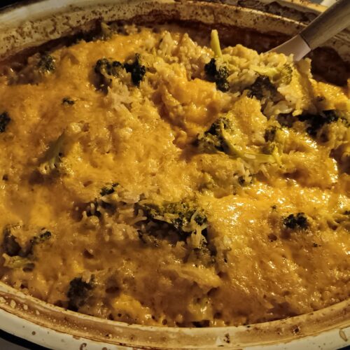 easy cheesy southern broccoli rice casserole bake comfort foods