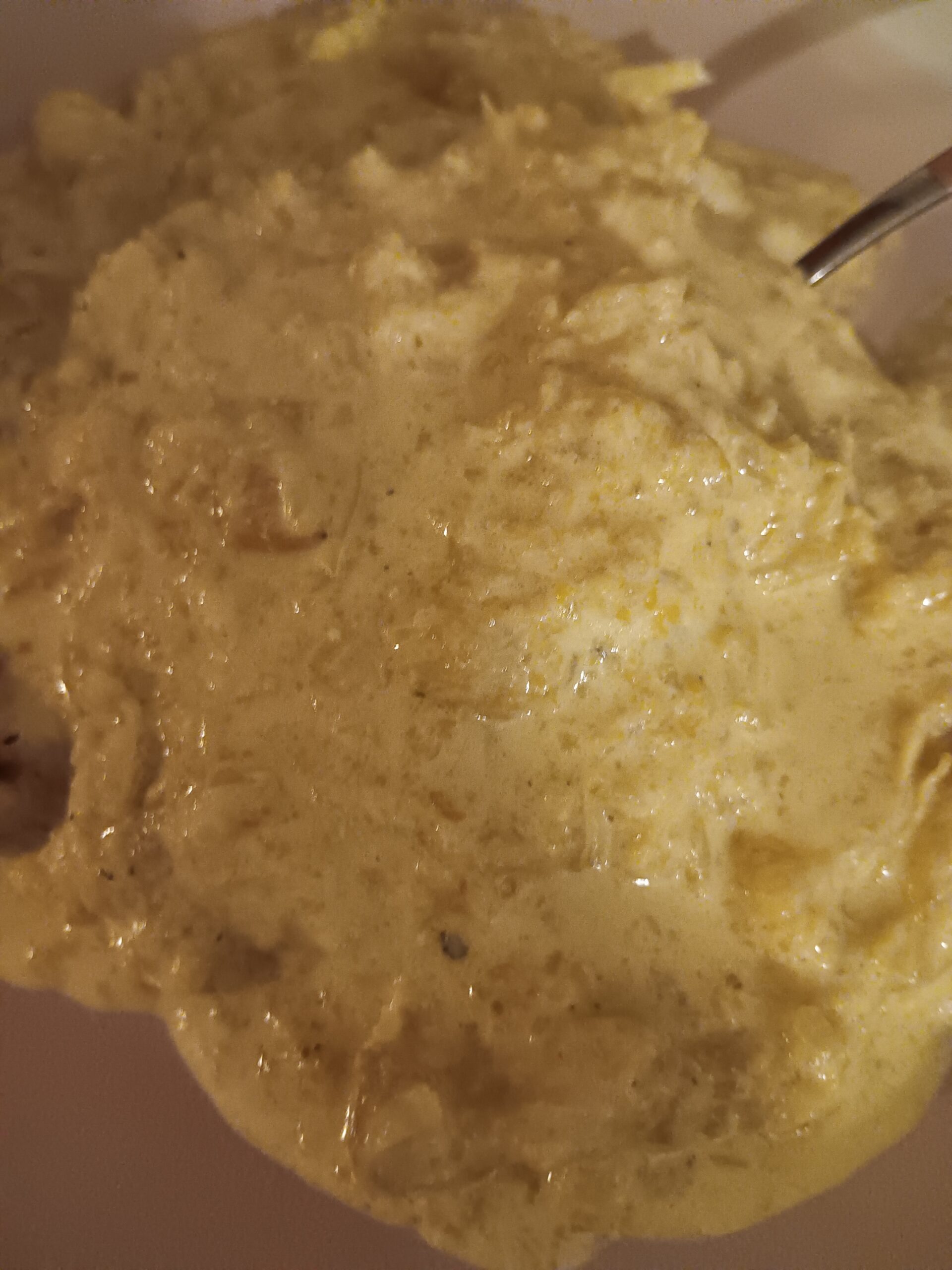 easy simple creamy spiced chicken cauliflower Swiss cheese heavy cream slow cooker recipe