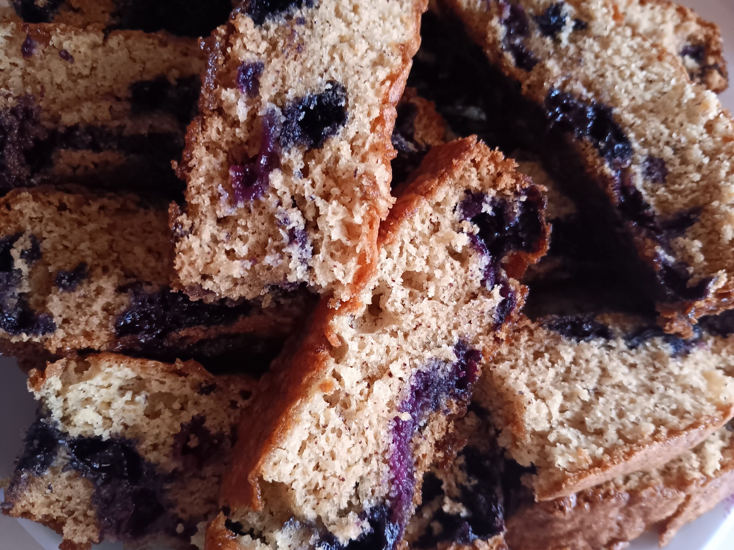 homemade blueberry banana bread