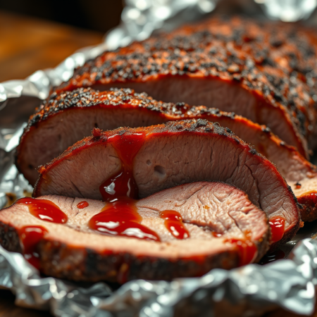 Southern smoked brisket BBQ brisket recipe authentic brisket slow smoked beef ground smoked brisket foil wrapped brisket how to smoke brisket tender beef brisket Southern BBQ recipes backyard brisket