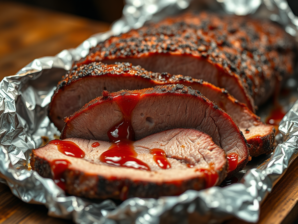 Southern smoked brisket BBQ brisket recipe authentic brisket slow smoked beef ground smoked brisket foil wrapped brisket how to smoke brisket tender beef brisket Southern BBQ recipes backyard brisket