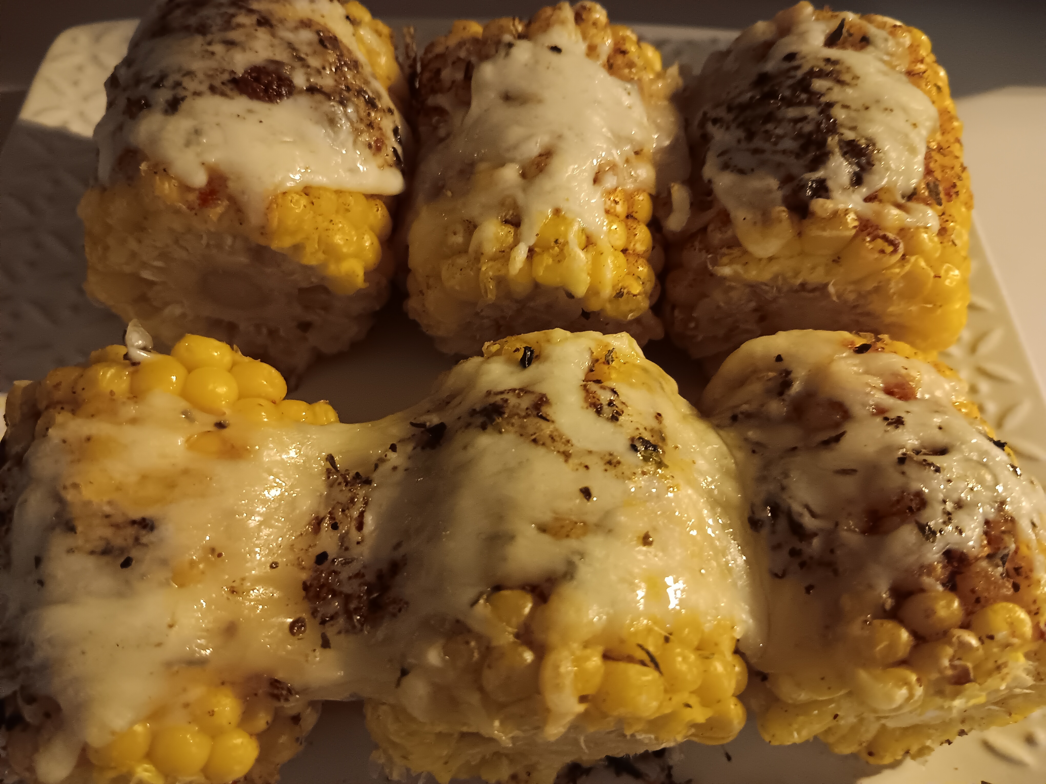 baked corn cobs spicy baked corn Southern side dish corn with cheese sincere scribbles southern recipes southern side dishes southern food blog