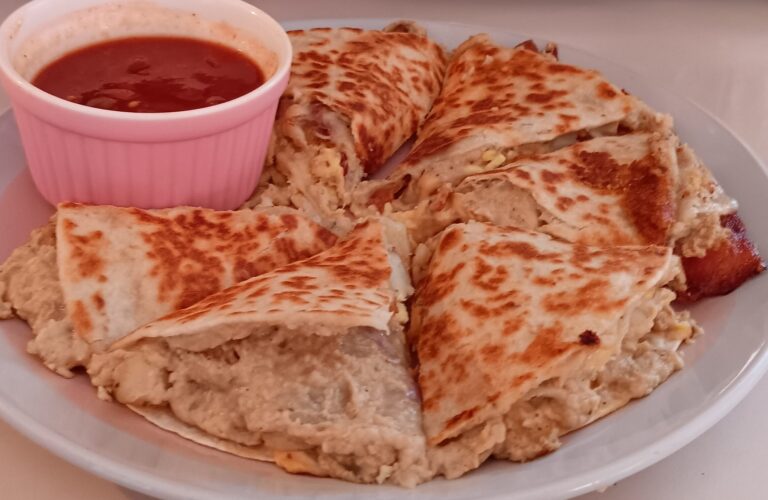 Easy Loaded Hummus Breakfast Quesadilla Recipe You’ll Love