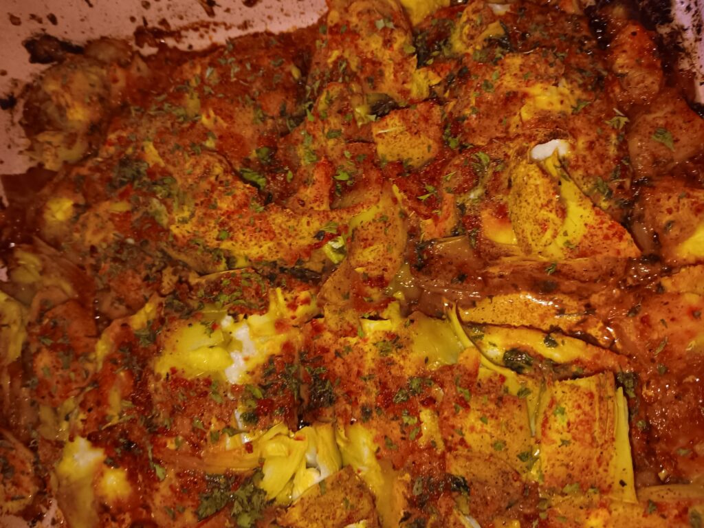 southern fish recipe tilapia recipe artichoke bake tropical flavors healthy dinner ideas easy fish dishes Badia seasoning baked tilapia quick weeknight meals seafood recipes flavorful fish dish southern cuisine oven baked tilapia nutritious meals family friendly recipes