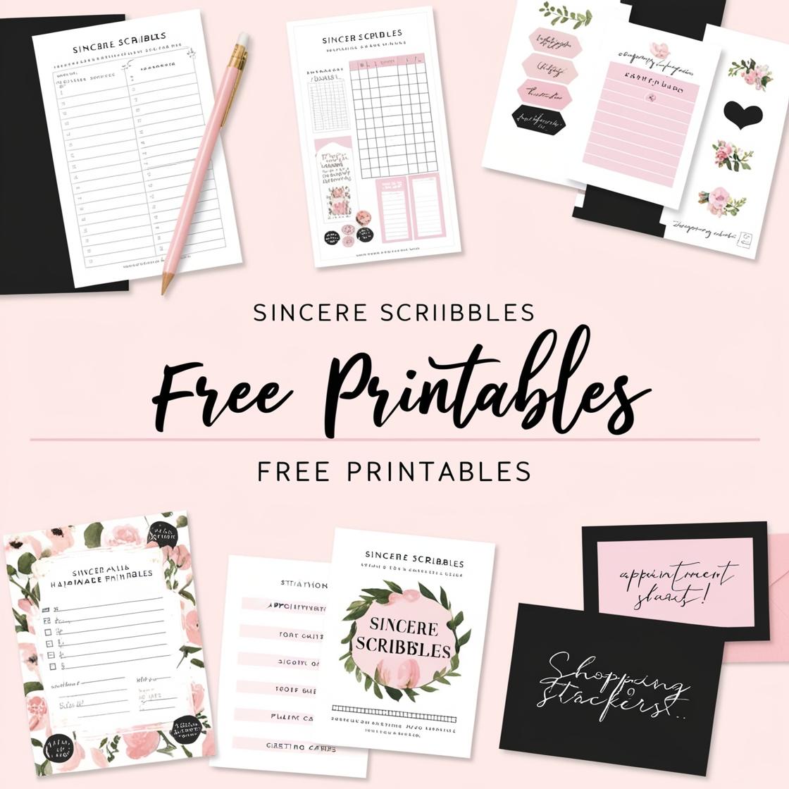 free printables organization printables shopping lists calendars trackers stickers free downloads cute printables stationery printables planner stickers DIY printables free planner pages printable charts free printables for home ready to use printables Southern lifestyle printables